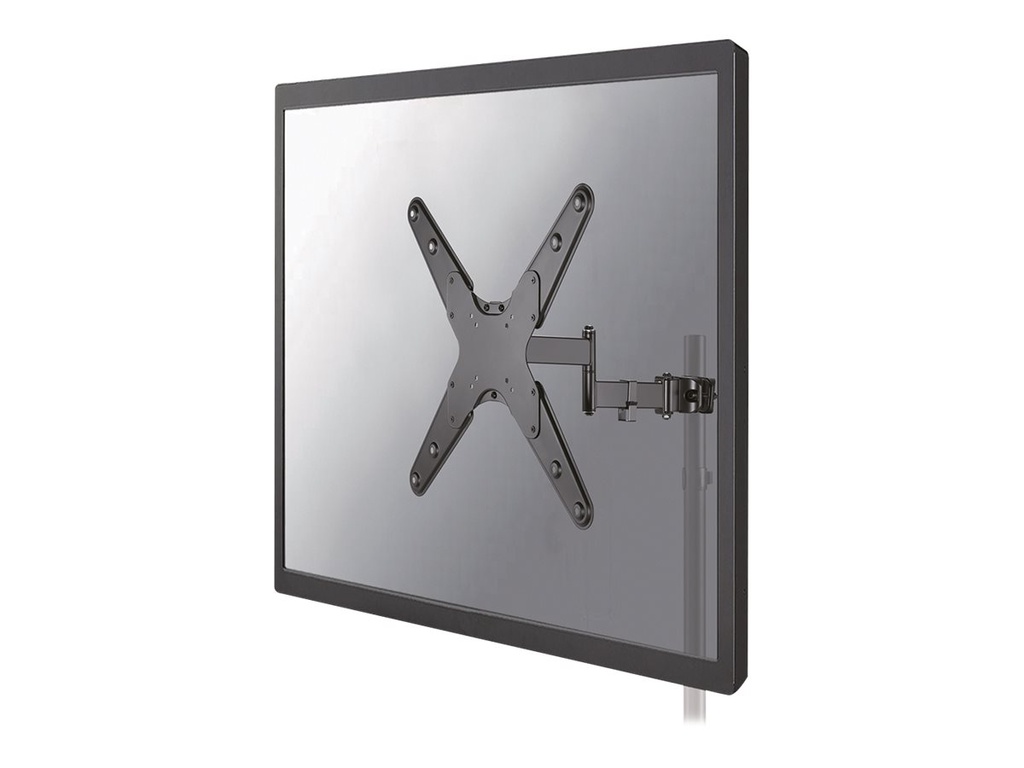 Neomounts FL40-450BL14 TV-Stangenhalterung 32-55" - Durchm. 28-50 mm - volle Bewegung - 75 x 75 mm - 400 x 400 mm - -15 - 10° - 0 - 180° - Stahl - Schwarz