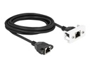 Delock Netzwerkkabel - RJ-45 (W) mit Muttern zu RJ-45 (W)