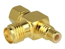 Delock Adapter SMC Buchse> Stecker> SMA T-Stueck - Adapter - Antenne/TV