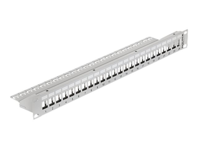 Delock Keystone Patch Panel - Patch Panel - Grau - 1U - 48.3 cm (19")