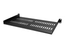 StarTech.com Belüfteter Server Rack Fachboden 1 HE - 25 cm Tief - Stahl - Rack - Regal - Schwarz - 1U - 25.4 cm (10")