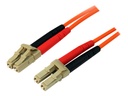 StarTech.com 15m Fiber Optic Cable - Multimode Duplex 50/125 - LSZH - LC/LC - OM2 - LC to LC Fiber Patch Cable - Netzwerkkabel - LC Multi-Mode (M)