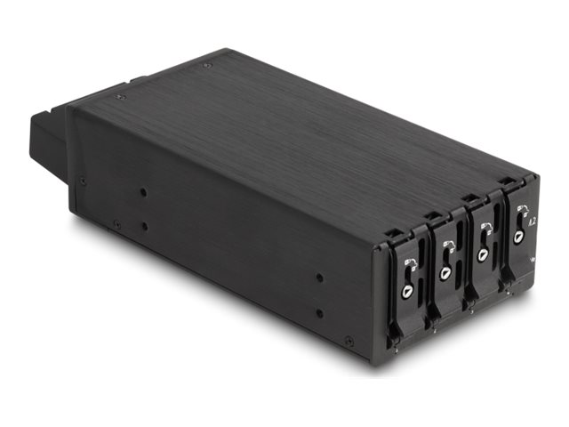 [47126] Delock Mobiles Speicher-Rack - Schwarz