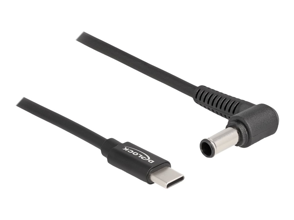 Delock Stromkabel - USB-C (M) zu Gleichstromstecker 6,0 x 4,3 mm (M)