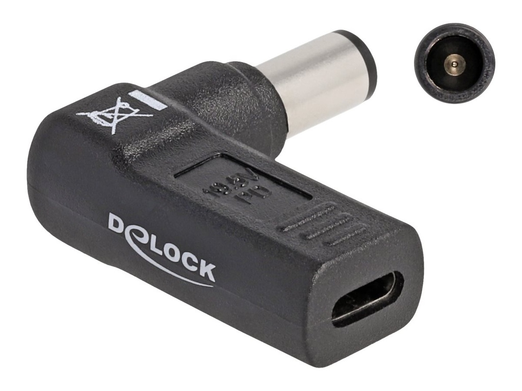 Delock Netzteil - USB-C (W) zu Gleichstromstecker 7,4 x 5 mm (M)