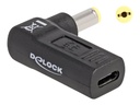Delock Netzteil - 24 pin USB-C (W) zu Gleichstromstecker 5,5 x 1,7 mm (M)