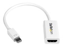 StarTech.com Mini DisplayPort auf HDMI 4k @ 30Hz Adapter - DP 1.2 zu HDMI Audio Video Konverter für MacBook Pro / Air - Weiß - Videoadapter - Mini DisplayPort männlich zu HDMI weiblich - 15 cm - weiß - aktiv, 4K30Hz (3840 x 2160)