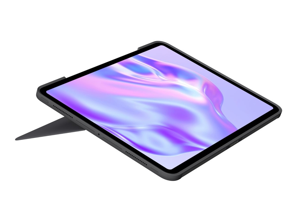 Logitech Combo Touch - Tastatur und Foliohülle - mit Trackpad - hinterleuchtet - Apple Smart connector - QWERTY - Nordisch (Dänisch/Finnisch/Norwegisch/Schwedisch)