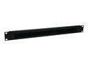 StarTech.com 1 HE Rackblende mit Bürste zur Kabeldurchführung - Kabelführungsplatte für Schaltschrank - Schwarz - 1U - 48.3 cm (19")