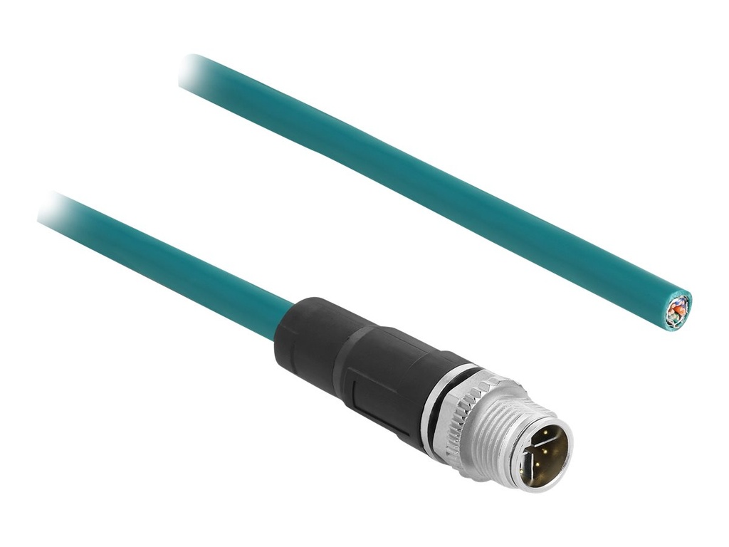 Delock Patch-Kabel - 8 pin M12-X (M) zu ohne