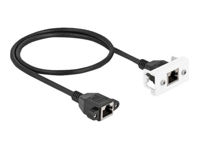 Delock Netzwerkkabel - RJ-45 (W) mit Muttern zu RJ-45 (W)