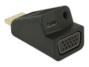 Delock Videokonverter - HDMI - VGA - Schwarz