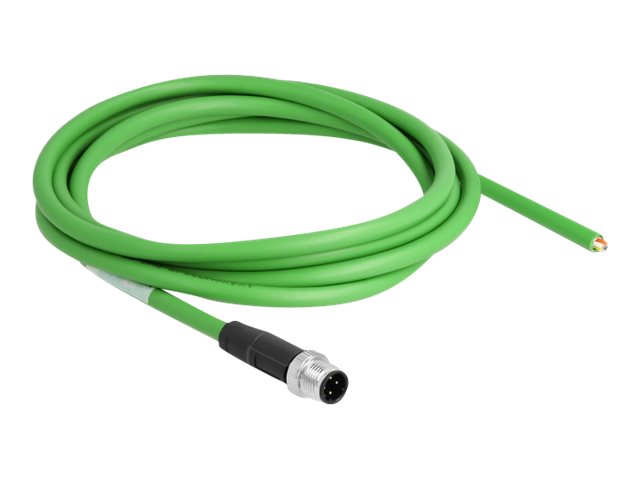 Delock Patch-Kabel - 4-polig M12-D (M) zu ohne