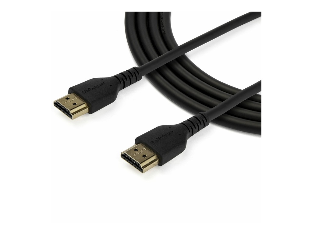 StarTech.com 1,5m Premium HDMI Kabel mit Ethernet, High Speed 4K Kabel - Premium Hochgeschwindigkeit - HDMI-Kabel mit Ethernet - HDMI männlich zu HDMI männlich - 1.5 m - abgeschirmt - Schwarz - passiv, 4K60Hz (4096 x 2160)