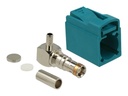 Delock FAKRA Z jack 90° for crimping - Modulare