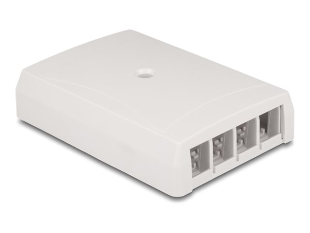 Delock Gehäuse mit modularen Einsätzen - Keystone, für Glasfaser und Netzwerk