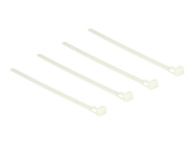 Delock Kabelbinder - 15 cm - weiß (Packung