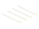 Delock Kabelbinder - 15 cm - weiß (Packung