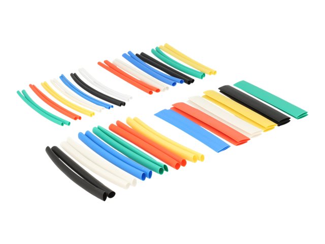 Delock Wärmeschrumpfschlauch-Kit - Schwarz, weiß, Blau, Gelb, Rot, grün