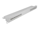 Delock Patch Panel - CAT 6a - RJ-45 X 16 - Grau - 1U - 48.3 cm (19")