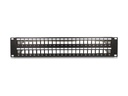 Delock Patchpanel (Blindblech) - Schwarz - 2U - 48.3 cm (19")