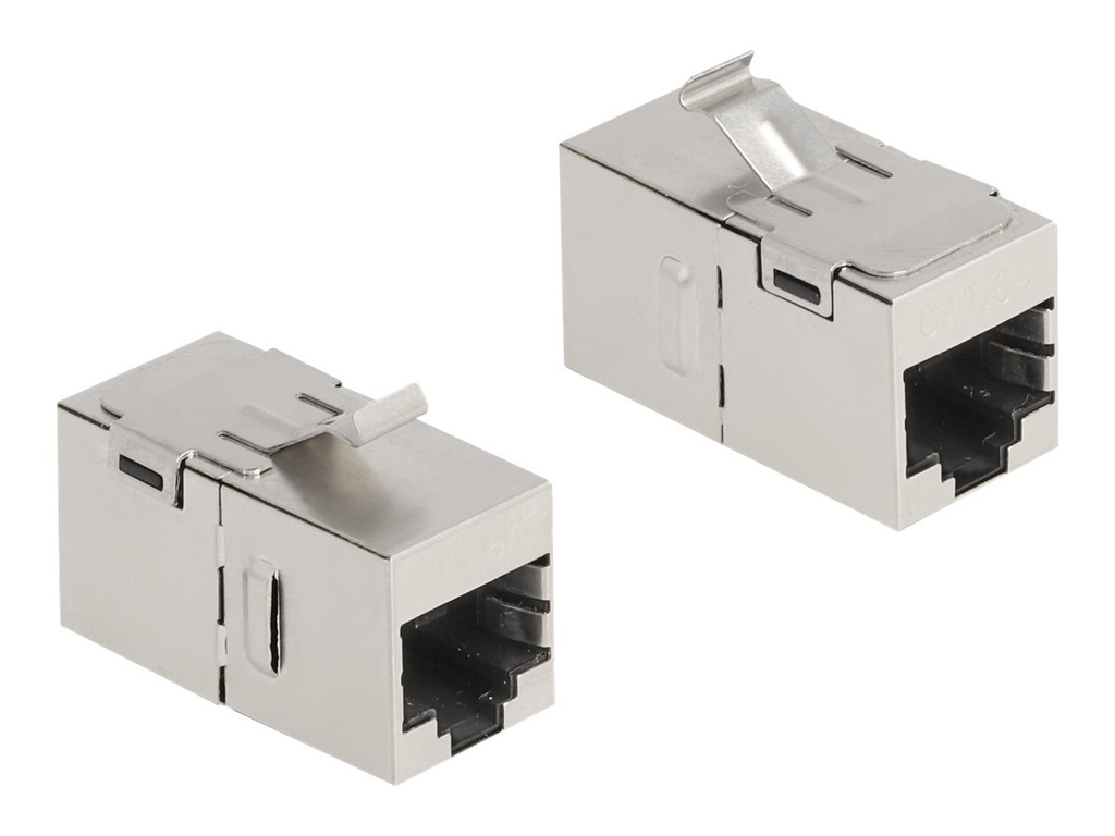 Delock Keystone-Koppler - RJ-45 (W) - STP - CAT 6a (Packung mit 2)