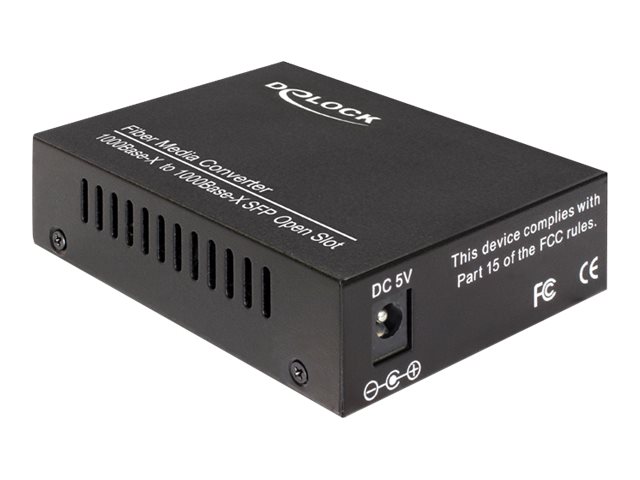 Delock Media Converter 1000Base-X to SFP - Medienkonverter - 1GbE - 1000Base-X - SFP (mini-GBIC)