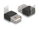 Delock USB-Adapter - 4-polig (M) gewinkelt zu USB (W)