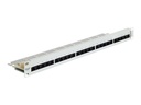 Delock Patch Panel - CAT 3 - RJ-45 X 25 - Hellgrau, RAL 7035 - 1U - 48.3 cm (19")