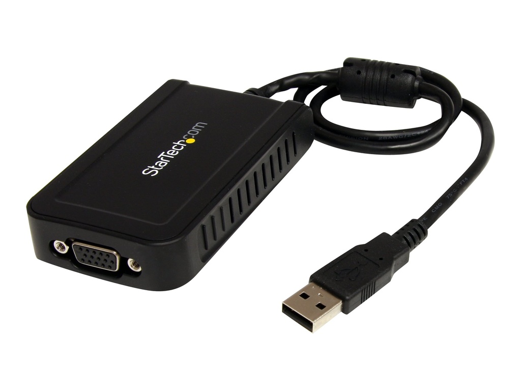 StarTech.com StarTech USB VGA Adapter - 1920x1200 - Multi Display Adapter Kabel - Externe Monitor Grafikkarte - 1080p - USB 2.0 - USB/VGA-Adapter - TAA-konform - USB (M)