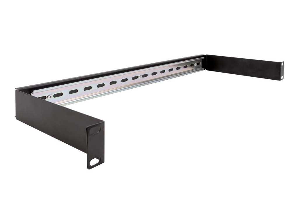 Delock DIN Schienenpanel - Rack montierbar - Schwarz - 1U - 48.3 cm (19")