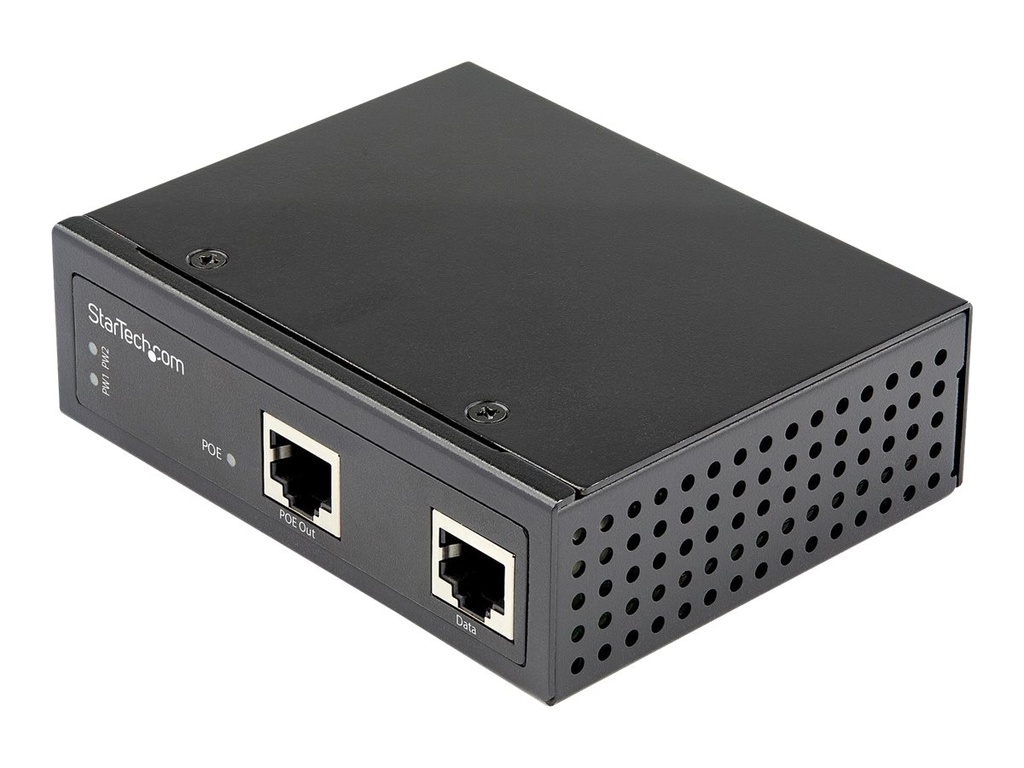 StarTech.com Industrial Gigabit PoE Injector - High Speed/High Power 90W - 802.3bt PoE++ 48V-56VDC Hutschiene UPoE/Ultra Power Over Ethernet Injektor Adapter -40&deg;C bis 75&deg;C Robust (POEINJ1G90W)