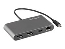 StarTech.com Thunderbolt 3 Mini Dock - Tragbare TB3-Dockingstation mit dual Monitoren und DP 4K 60 Hz
