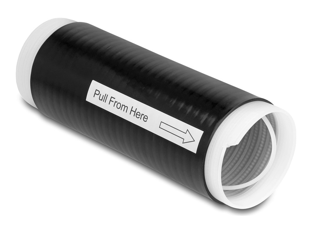 Delock Kaltschrumpfschlauch - Innenbereich, Außenbereich - 13 cm - Schwarz (Packung mit 2)