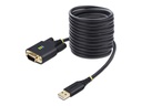 StarTech.com StarTech 3m USB auf Seriell Adapter, COM-Retention, FTDI, USB auf DB9 - Kabel USB / seriell - USB (M)