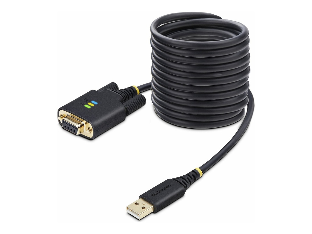 StarTech.com 3m USB Null Modem Kabel, FTDI, USB-A zu RS232 Adapter - Kabel USB / seriell - USB (M)