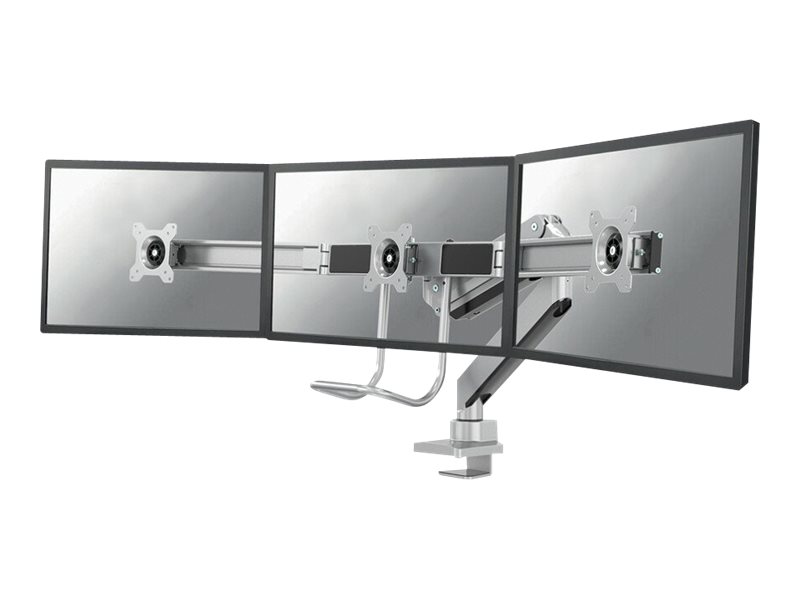 Neomounts NM-D775DX3 - Befestigungskit - Voll beweglich - für 3 LCD-Anzeigen - Silber - Bildschirmgröße: 43.2-61 cm (17"-24")
