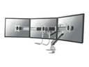 Neomounts NM-D775DX3 - Befestigungskit - Voll beweglich - für 3 LCD-Anzeigen - Silber - Bildschirmgröße: 43.2-61 cm (17"-24")