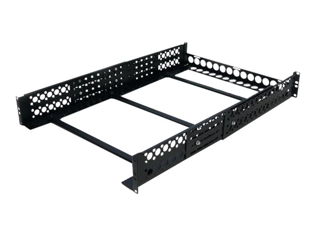 [UNIRAILS2U] StarTech.com 2HE tiefenvestellbare 19 Zoll Server Rack Schienen - Universal Rack Schiene - Rack-Schiene - Schwarz - 2U - 48.3 cm (19")