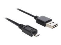 Delock Easy - USB-Kabel - USB (M) umkehrbar zu Micro-USB Typ B (M)