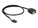 Delock Internes USB-Kabel - 4-Pin-USB 2.0-Header (W)