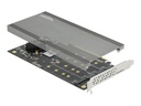 Delock PCI Express x16 Card to 4 x internal NVMe M.2 Key M