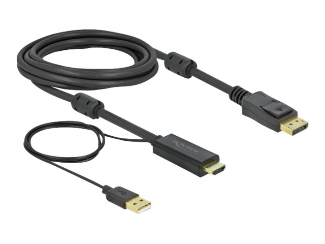 Delock Video- / Audiokabel - HDMI, USB (nur Strom)