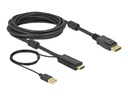 Delock Video- / Audiokabel - HDMI, USB (nur Strom)