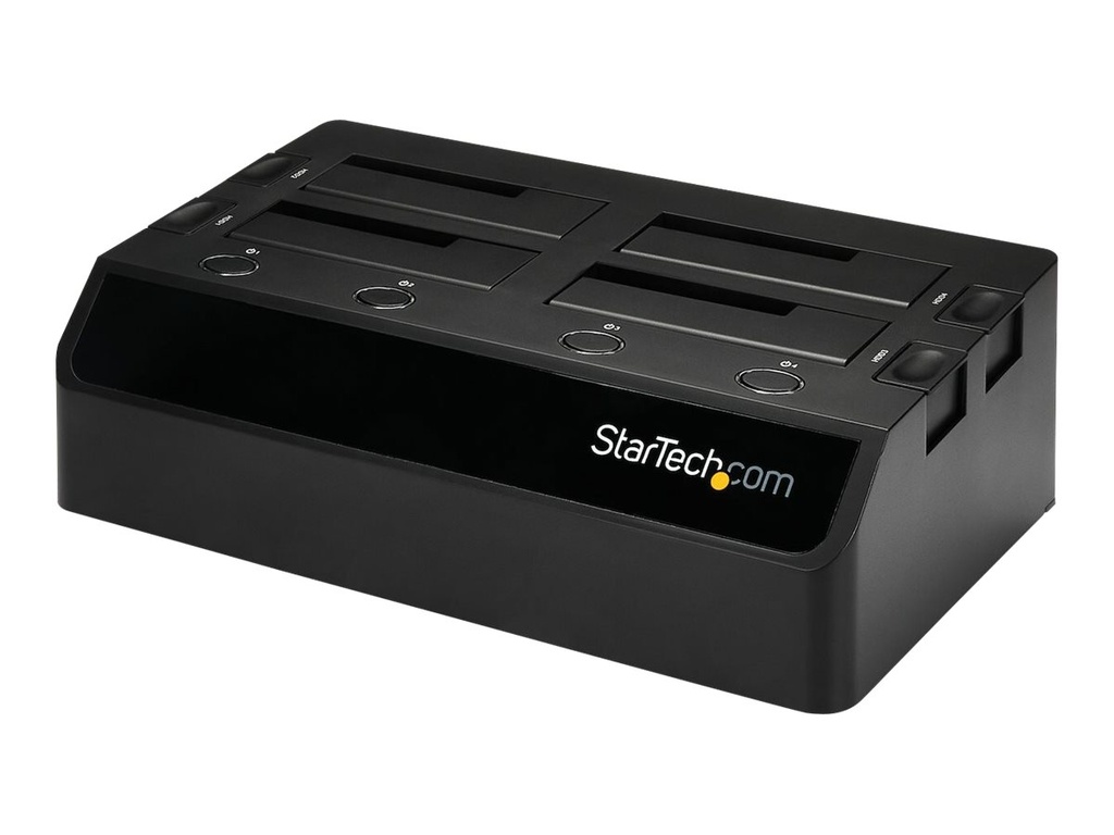 StarTech.com 4-Bay USB 3.0 SATA Festplatten Dockingstation, Extern - Speichergehäuse - 4 Schächte (SATA-600)