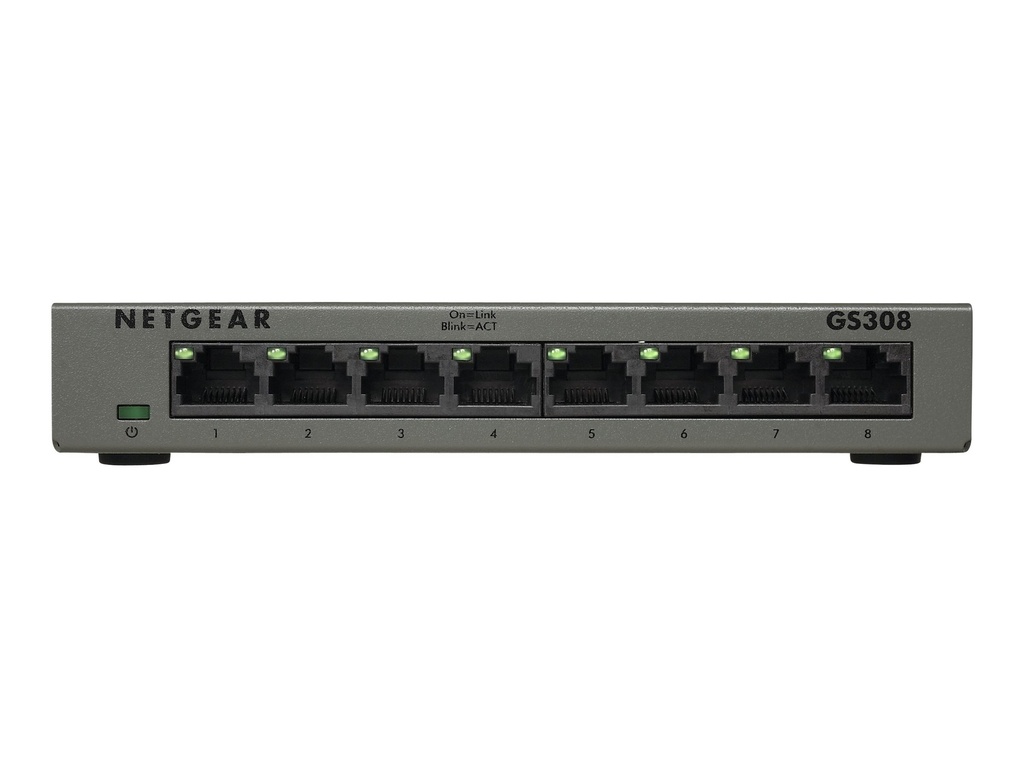 Netgear GS308 - Switch - unmanaged - 8 x 10/100/1000