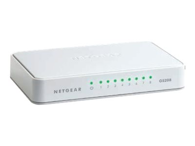 Netgear GS208 - Switch - unmanaged - 8 x 10/100/1000
