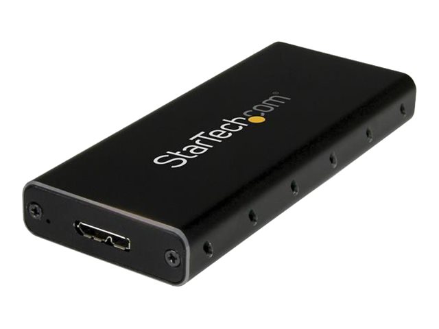 [SM21BMU31C3] StarTech.com Startech SSD Festplattengehäuse für M.2 Festplatten - USB 3.1 Type C - NGFF - USB C Kabel - USB 3.1 Case auf M2 Adapter - Speichergehäuse - M.2 - SATA 6Gb/s - USB 3.1 (Gen 2)