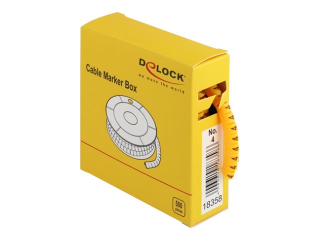 Delock Cable Marker Box, No. 4 - Leitungs- / Kabel-Marker (vorgedruckt)