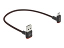 Delock Easy - USB-Kabel - USB (M) nach oben/unten abgewinkelt, doppelseitig zu Micro-USB Typ B (M)